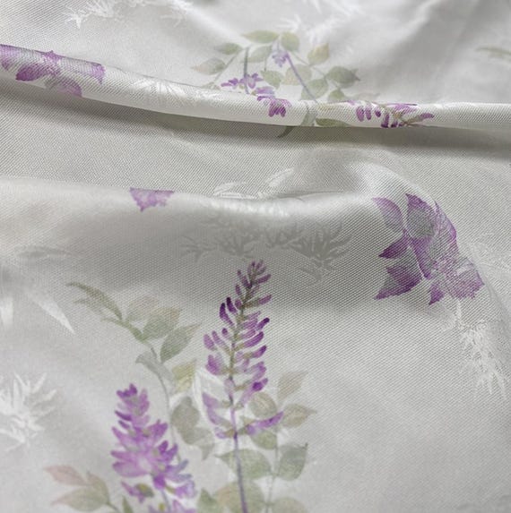 Floral Print Silk fabric by the yard