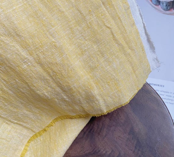 Yarn dyed iridescent linen fabric by the yard