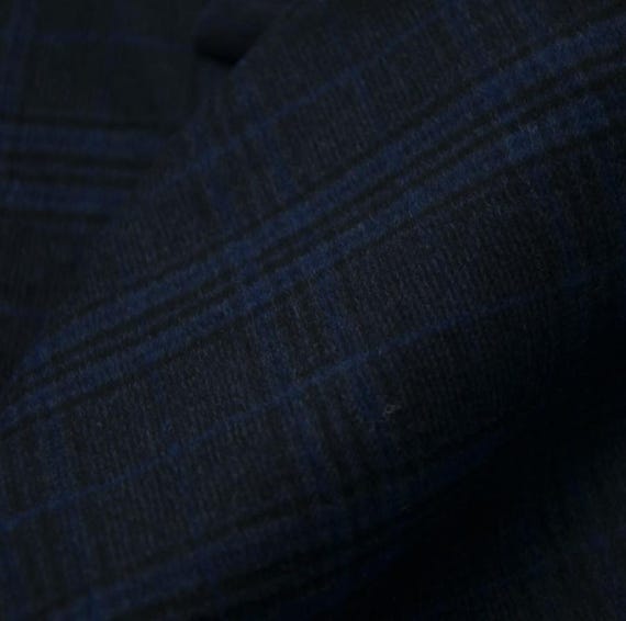 Plaid Wool fabric by the yard
