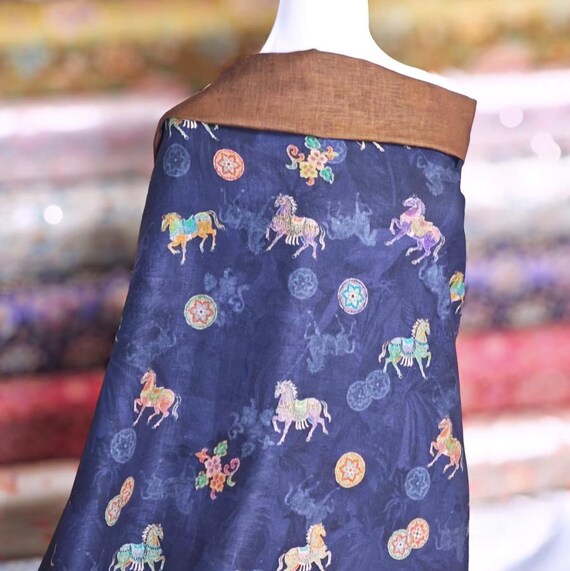 Print Hemp Fabric by the yard