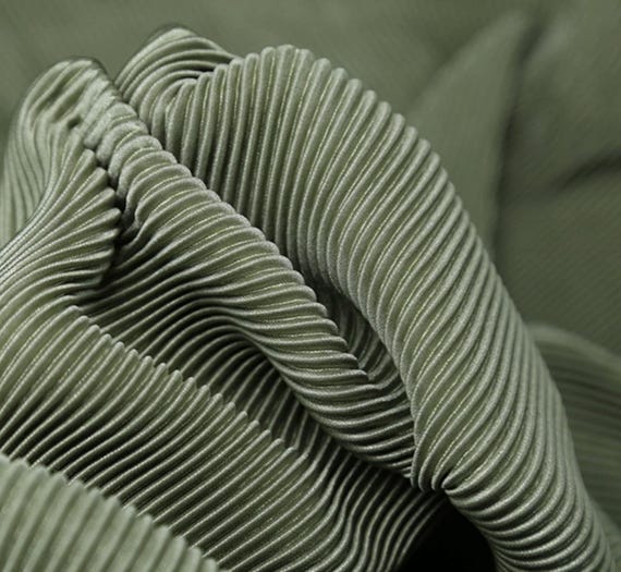 Textured crinkled fabric by the yard