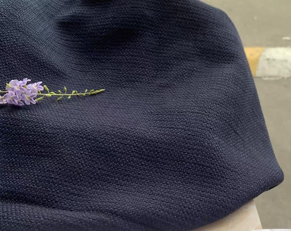 Heavy weight tweed linen fabric by the yard