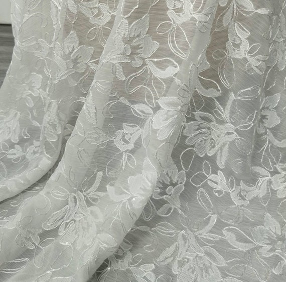 Embroidery sequins fabric By the yard