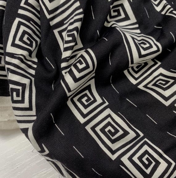 Print Knit silk jersey fabric by the yard