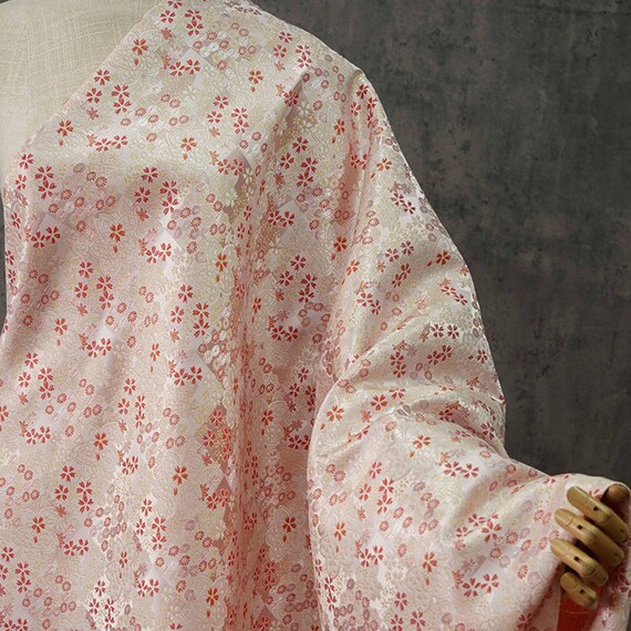 Jacquard brocade fabric by the yard