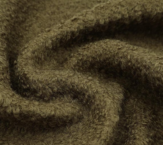 Knit wool fabric by the yard