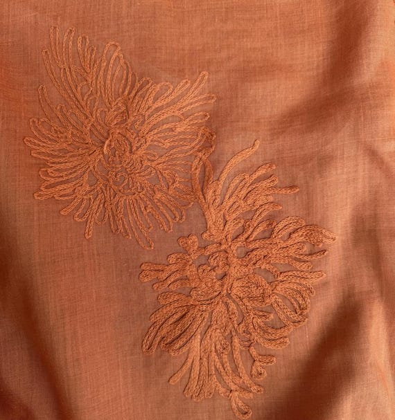 Embroidery ramie fabric by the yard