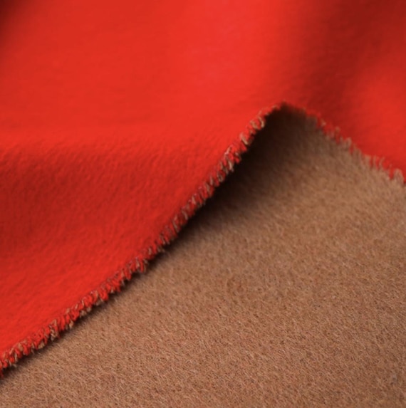 Double Sided wool fabric by the yard