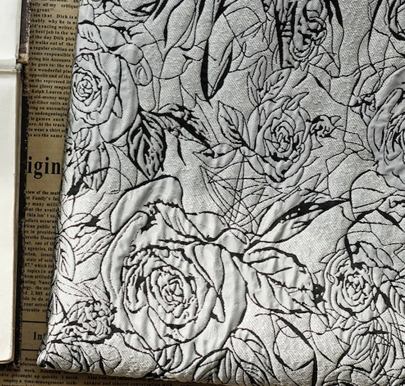 Jacquard brocade fabric by the yard