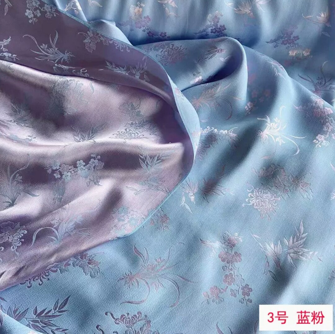 Blue 119 Silk Jacquard main image 1