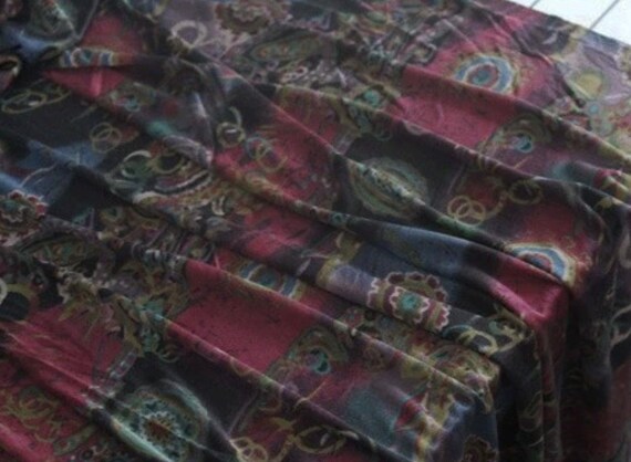 Knit silk viscose jersey fabric by the yard