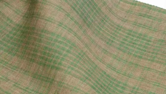 Plaid linen fabric, Grid linen fabric, Checkered linen fabric, Gingham linen fabric by the yard