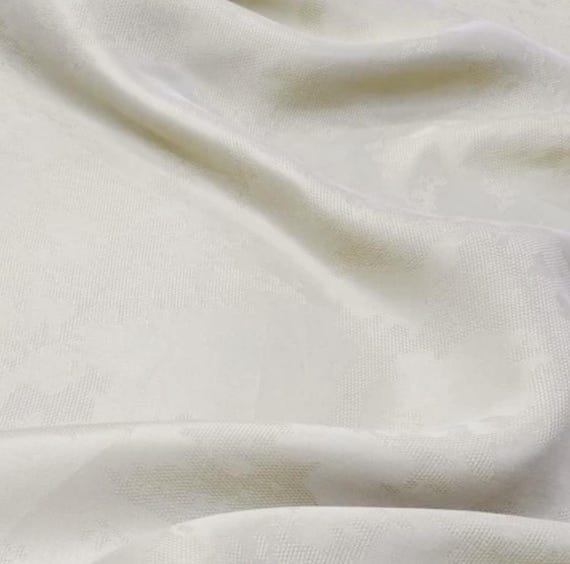Jacquard cupra cupro fabric by the yard