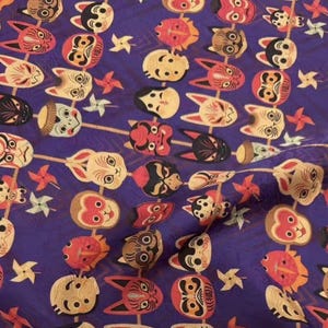 Jacquard Print Gambiered silk fabric by the yard
