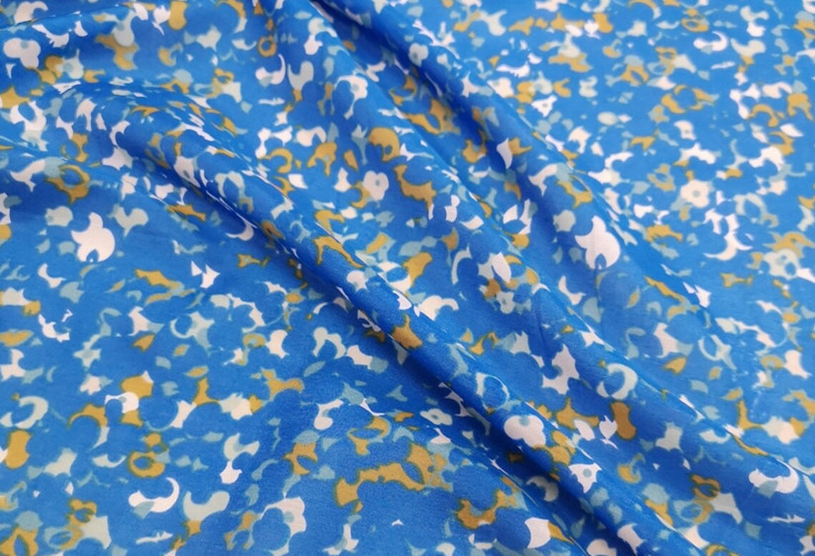 Silk cotton fabric by the yard Etsy