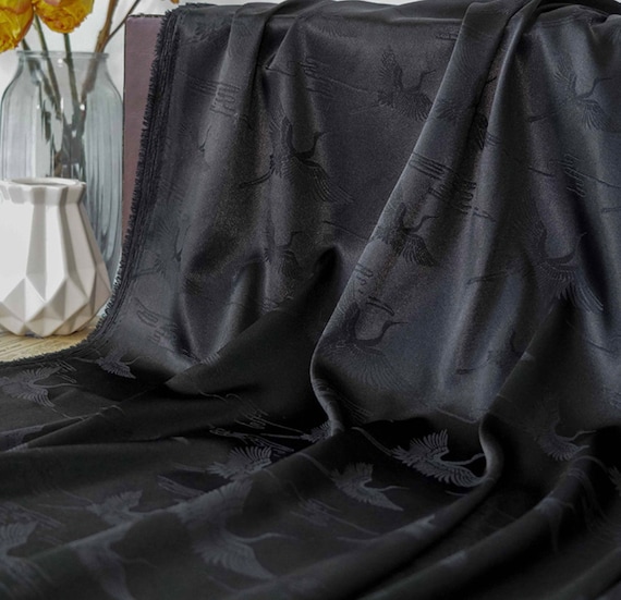 Crane Jacquard fabric by the yard