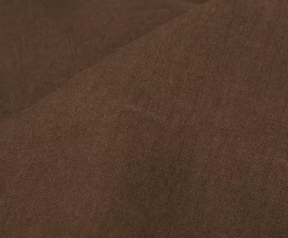 Chocolate Hemp Fabric by the yard