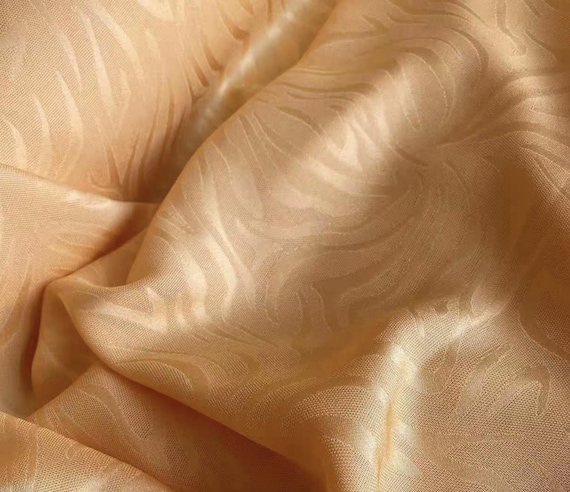 Jacquard silk fabric by the yard