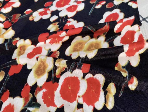 Knit silk jersey fabric by the yard