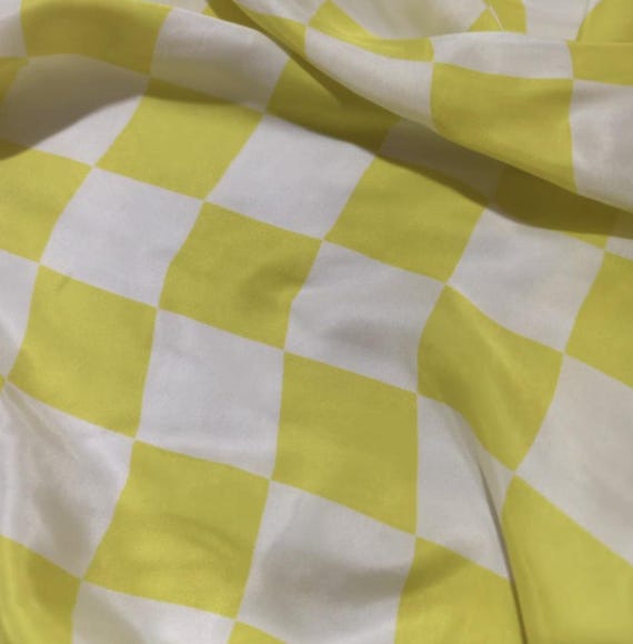 Plaid cupra fabric by the yard