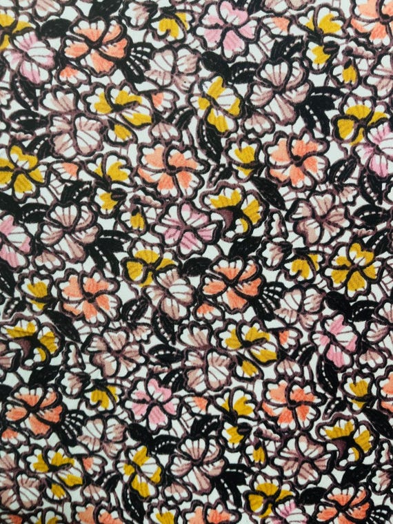 Print Knit silk fabric by the yard