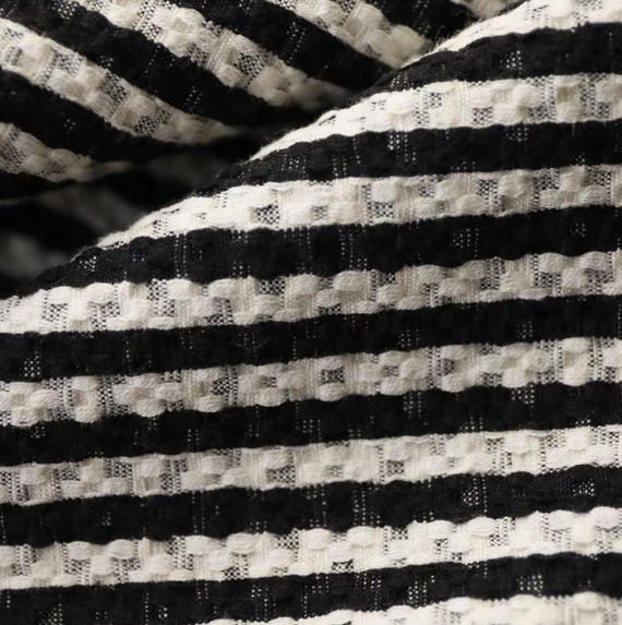 Jacquard  linen fabric by the yard