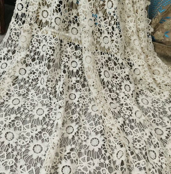 Embroidery cotton fabric By the yard