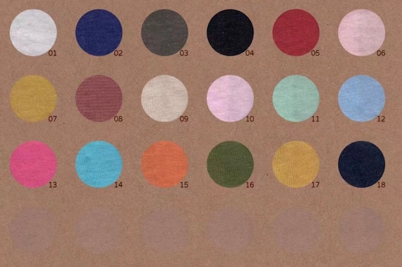 Knit linen cotton fabric by the yard