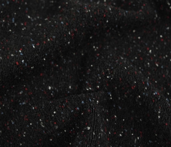 Colorful Specks Knit Wool fabric by the yard