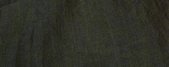 Herringbone linen fabric by the yard