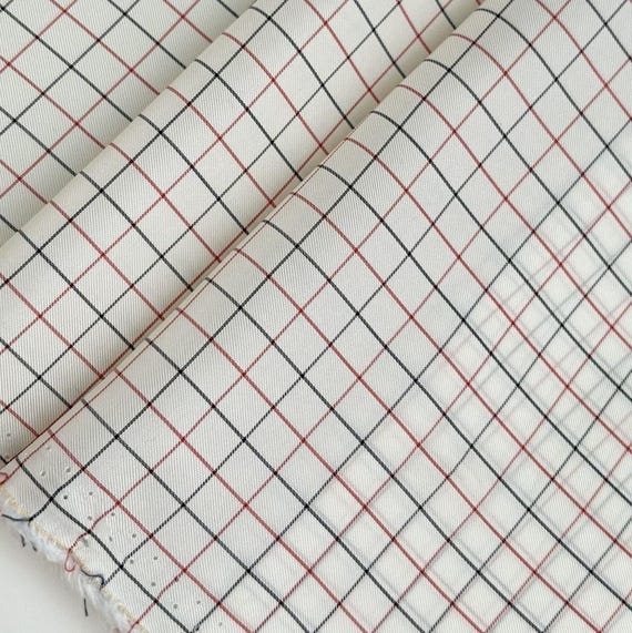 Plaid Bemberg cupra fabric, Cupro lining fabric by the yard
