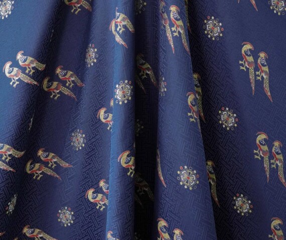 Jacquard brocade fabric by the yard