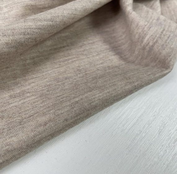 Knit wool fabric by the yard