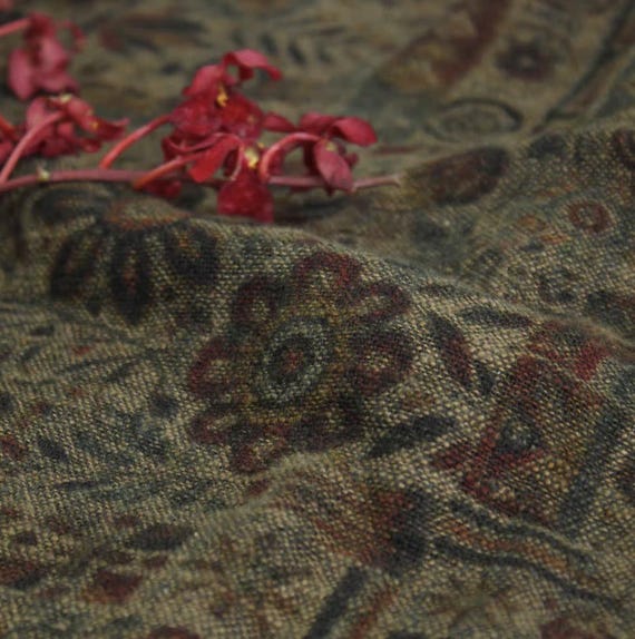 Print linen fabric by the yard