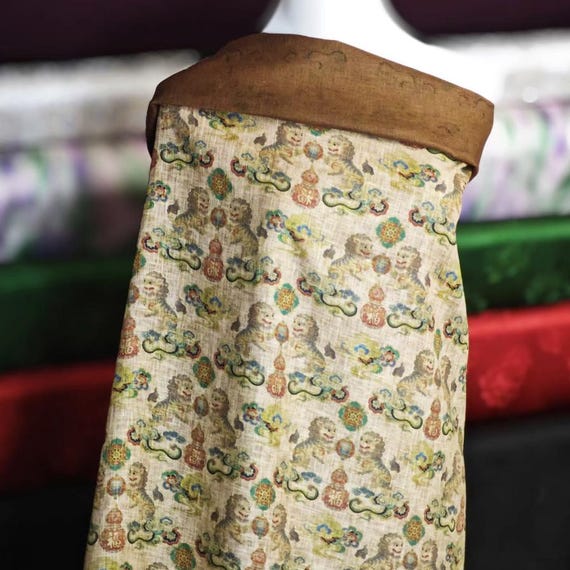 Print Hemp Fabric by the yard