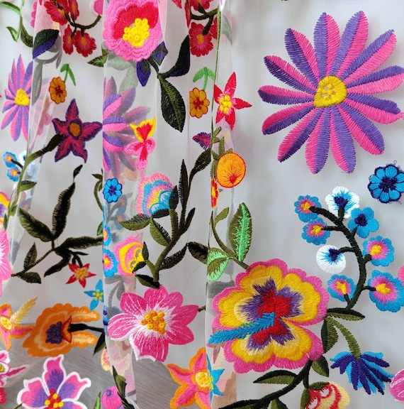 Embroidery mesh fabric By the yard