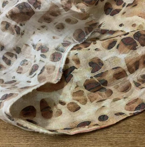 Print tencel linen fabric by the yard