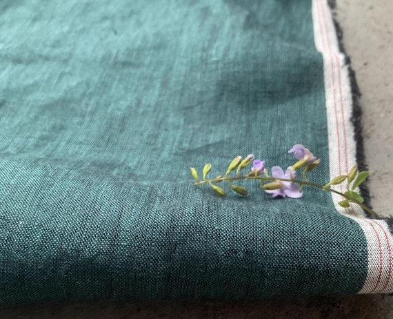 Yarn dyed linen fabric by the yard