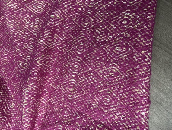 Jacquard Wool fabric by the yard