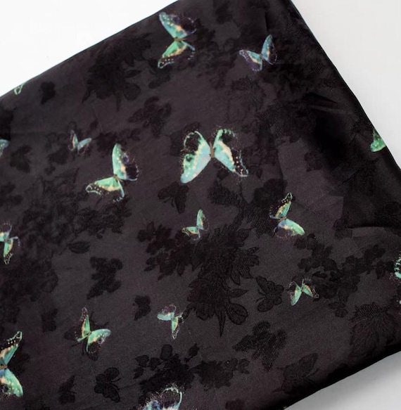 Jacquard viscose fabric by the yard