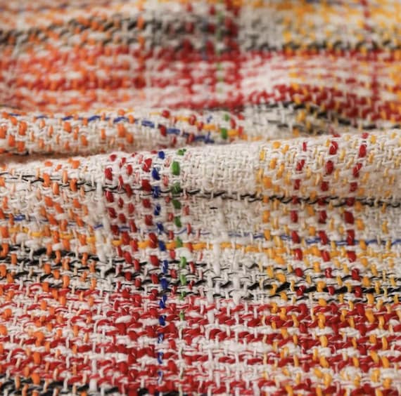 Tweed fabric by the yard
