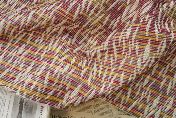 Jacquard brocade fabric by the yard