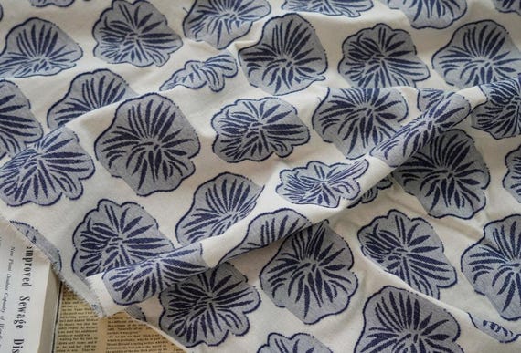Jacquard cotton fabric by the yard