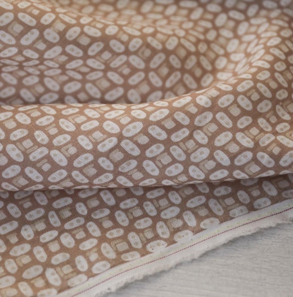 Print linen fabric by the yard
