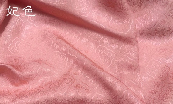 Multi Color Options Jacquard silk fabric by the yard