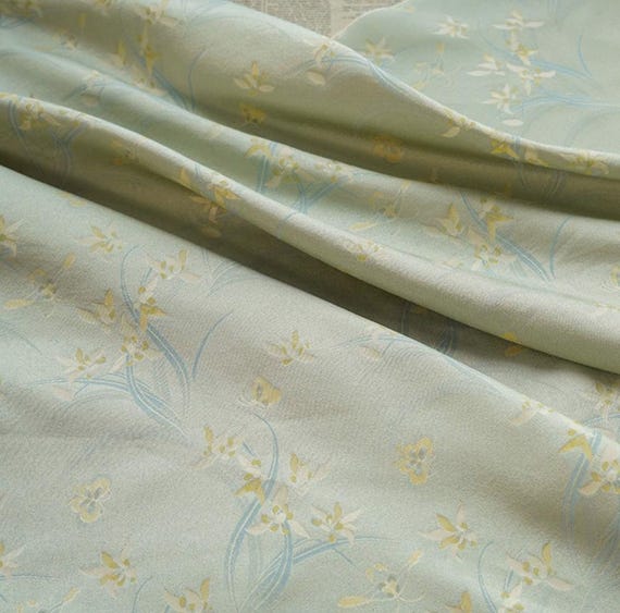 Jacquard brocade fabric by the yard