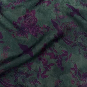 Jacquard Print Gambiered silk fabric by the yard
