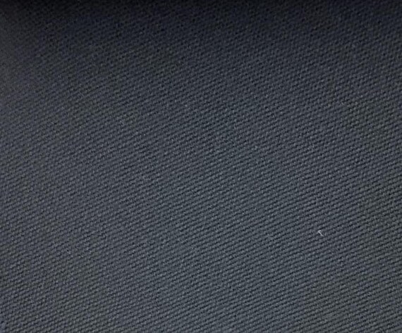 Black Worsted Wool fabric by the yard