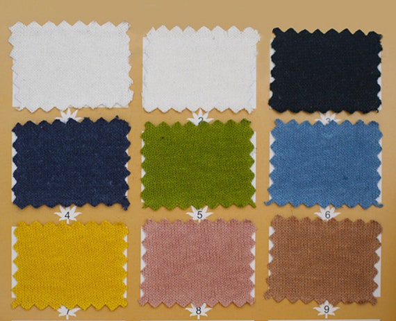250gsm Knit hemp organic cotton fabric by the yard