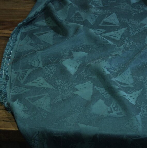 Jacquard cupra cupro fabric by the yard